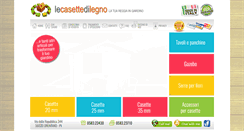 Desktop Screenshot of lecasettedilegno.it